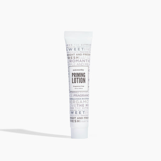 Lightweight, non-greasy texture of Noteworthy Priming Lotion