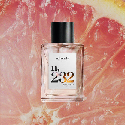 Noteworthy n,232 Eau De Parfum | Wanderer | Grapefruit Leather Vetiver Fragrance