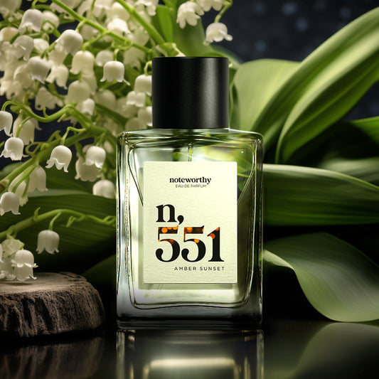 Noteworthy n,551 Eau De Parfum | Amber Sunset | Amber, Sandalwood Fragrance